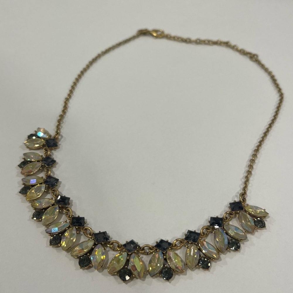 J. Crew Necklace Statement Sparkly Stoned Necklace